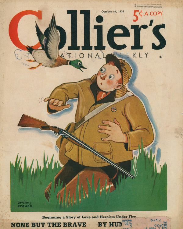 None but the Brave- Collier's Magazine - Authentic Vintage Posters