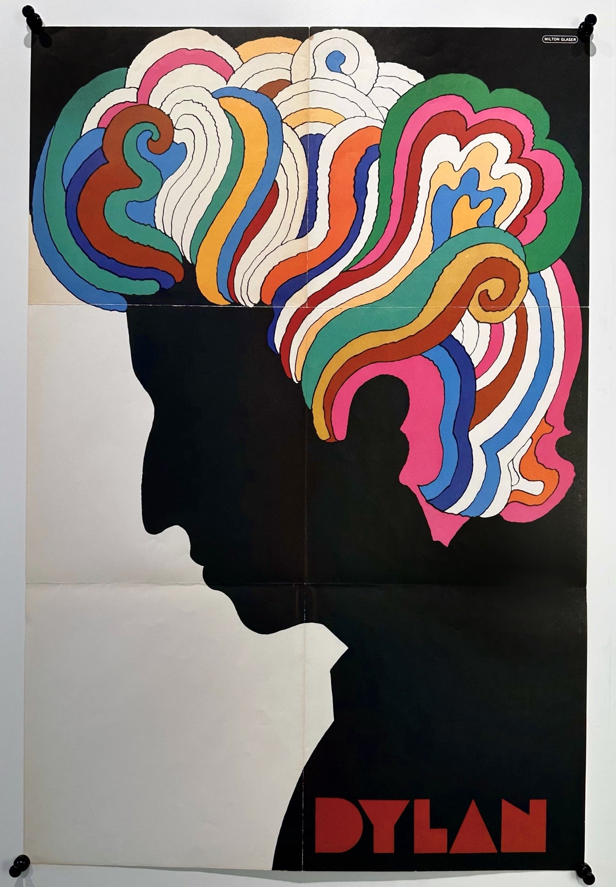 Bob Dylan By Milton Glaser - Authentic Vintage Poster