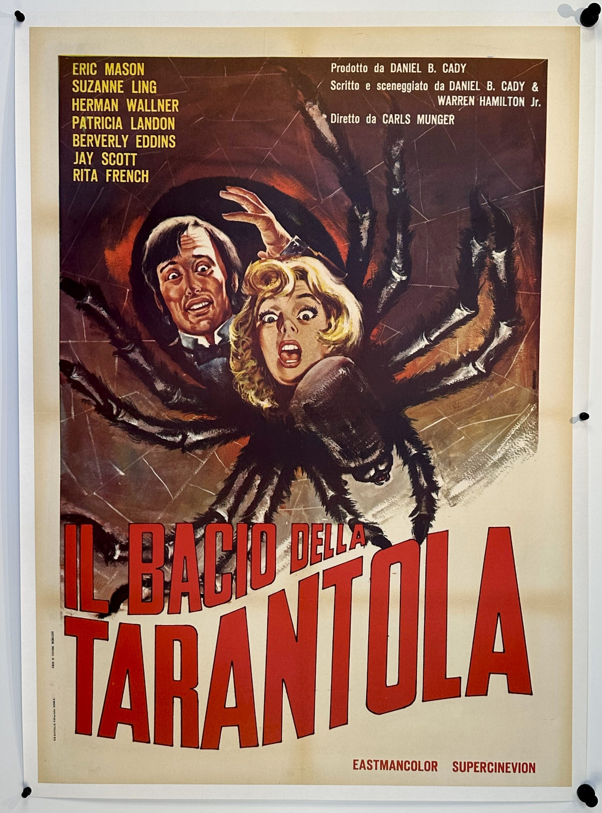 Kiss of the Tarantula- Italian Release - Authentic Vintage Poster