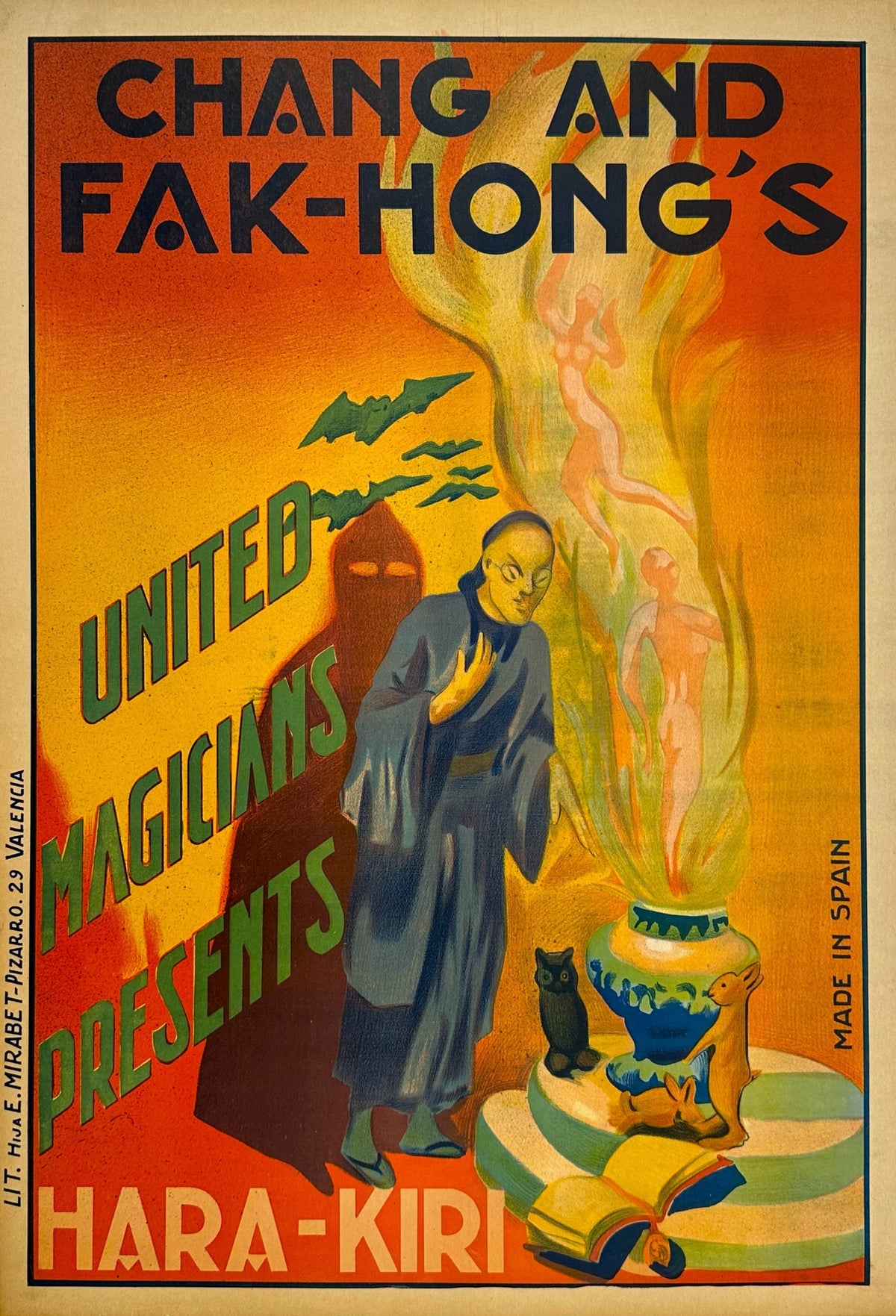 Great Chang &amp; Fak Hong- Hara Kiri - Authentic Vintage Poster