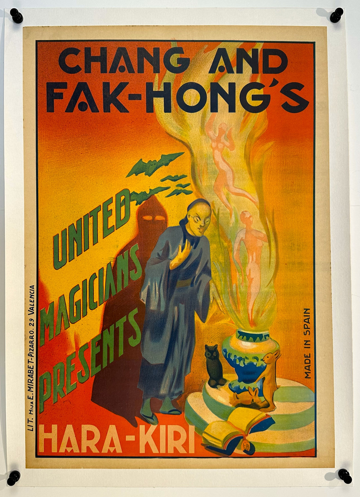 Great Chang &amp; Fak Hong- Hara Kiri - Authentic Vintage Poster