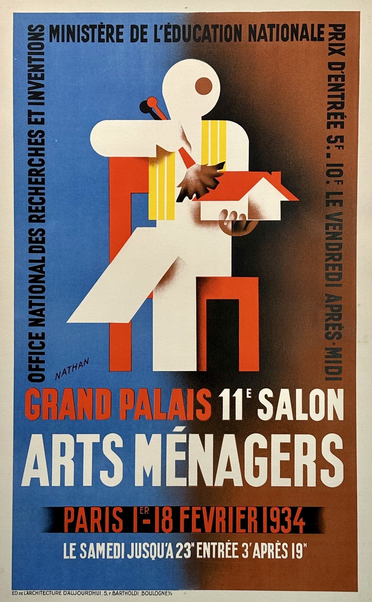 Arts Ménagers- Grand Palais - Authentic Vintage Poster