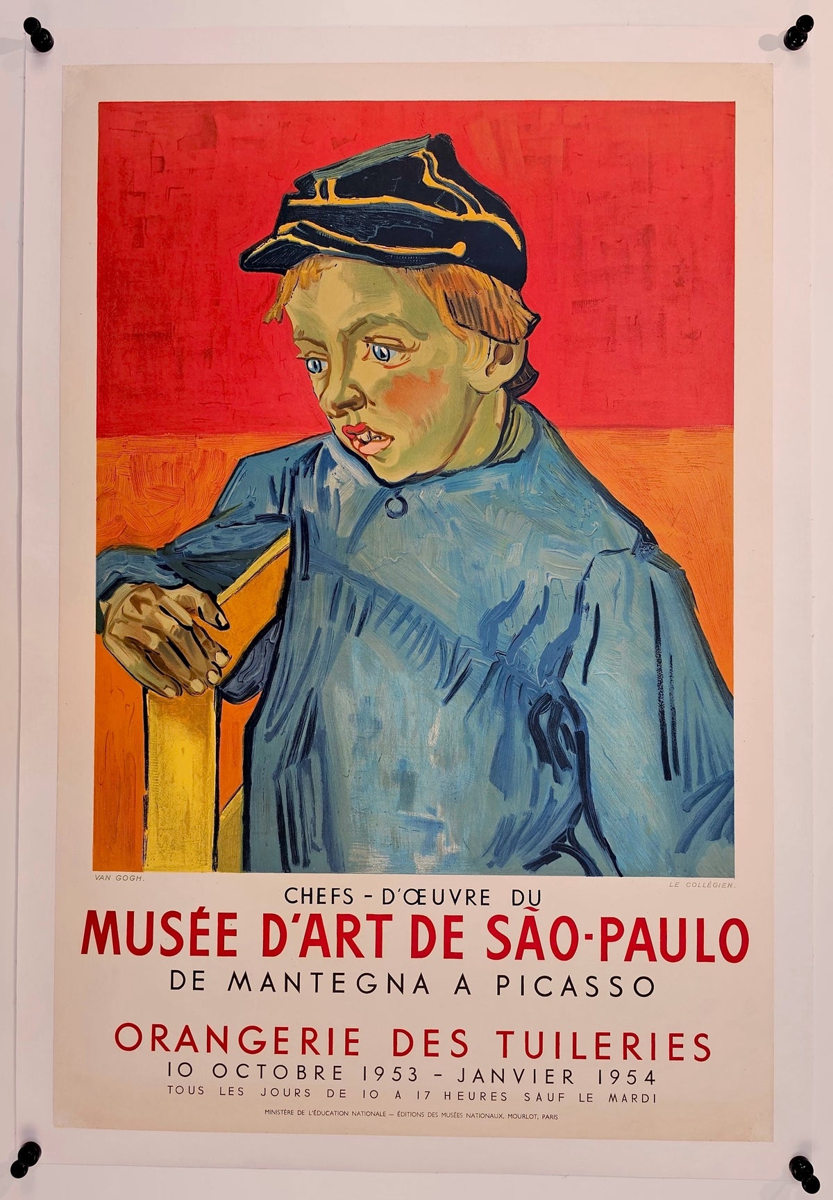 Musee Sao-Paolo- Van Gogh Expo - Authentic Vintage Poster