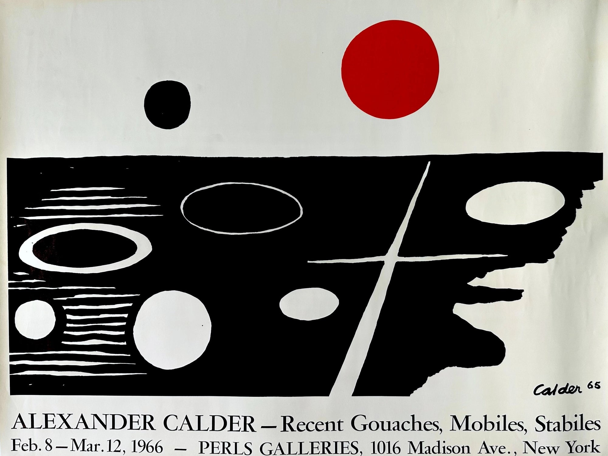 Alexander Calder- Peris Galleries - Authentic Vintage Poster