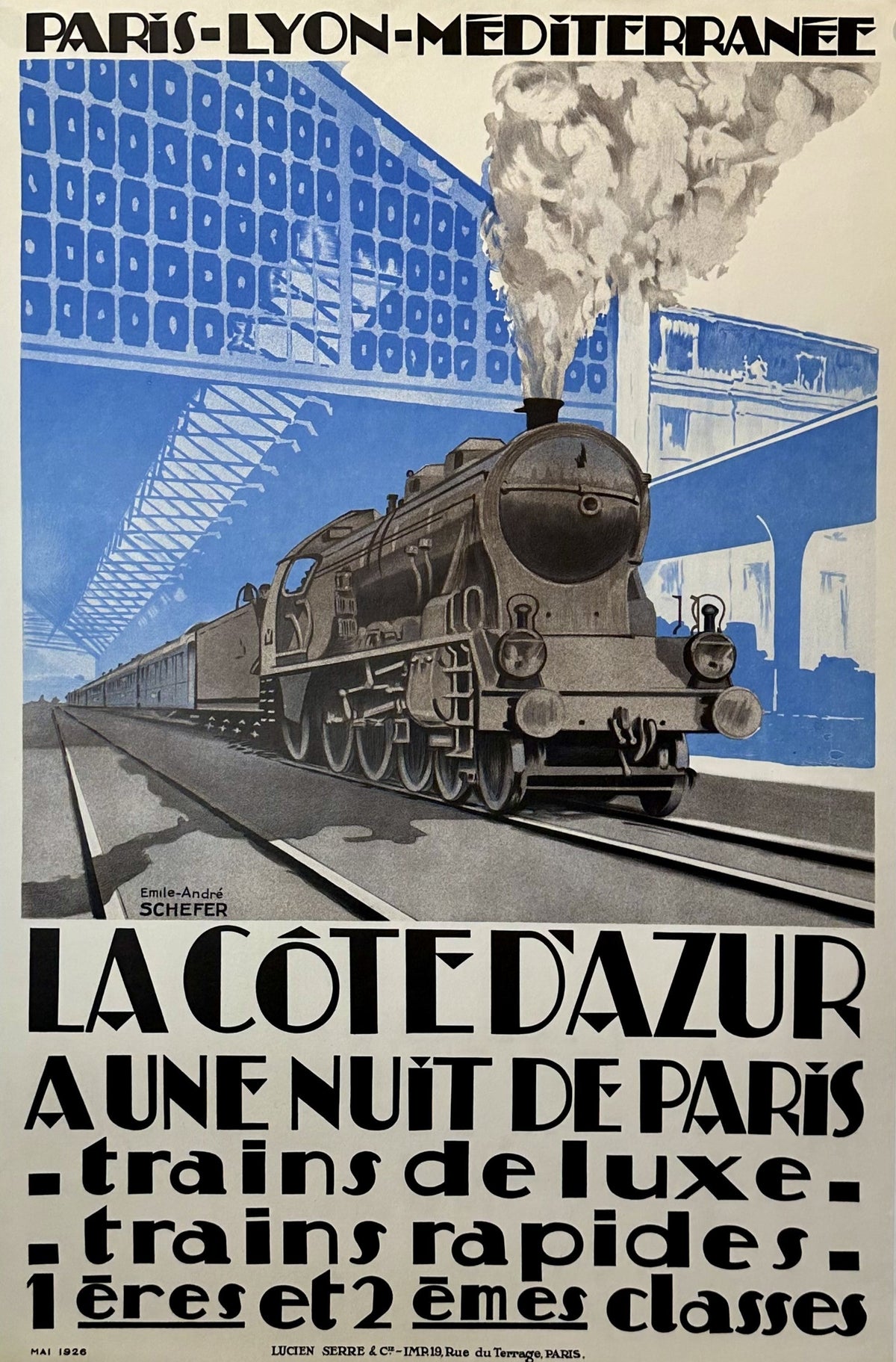 Cote de Azur - Authentic Vintage Poster