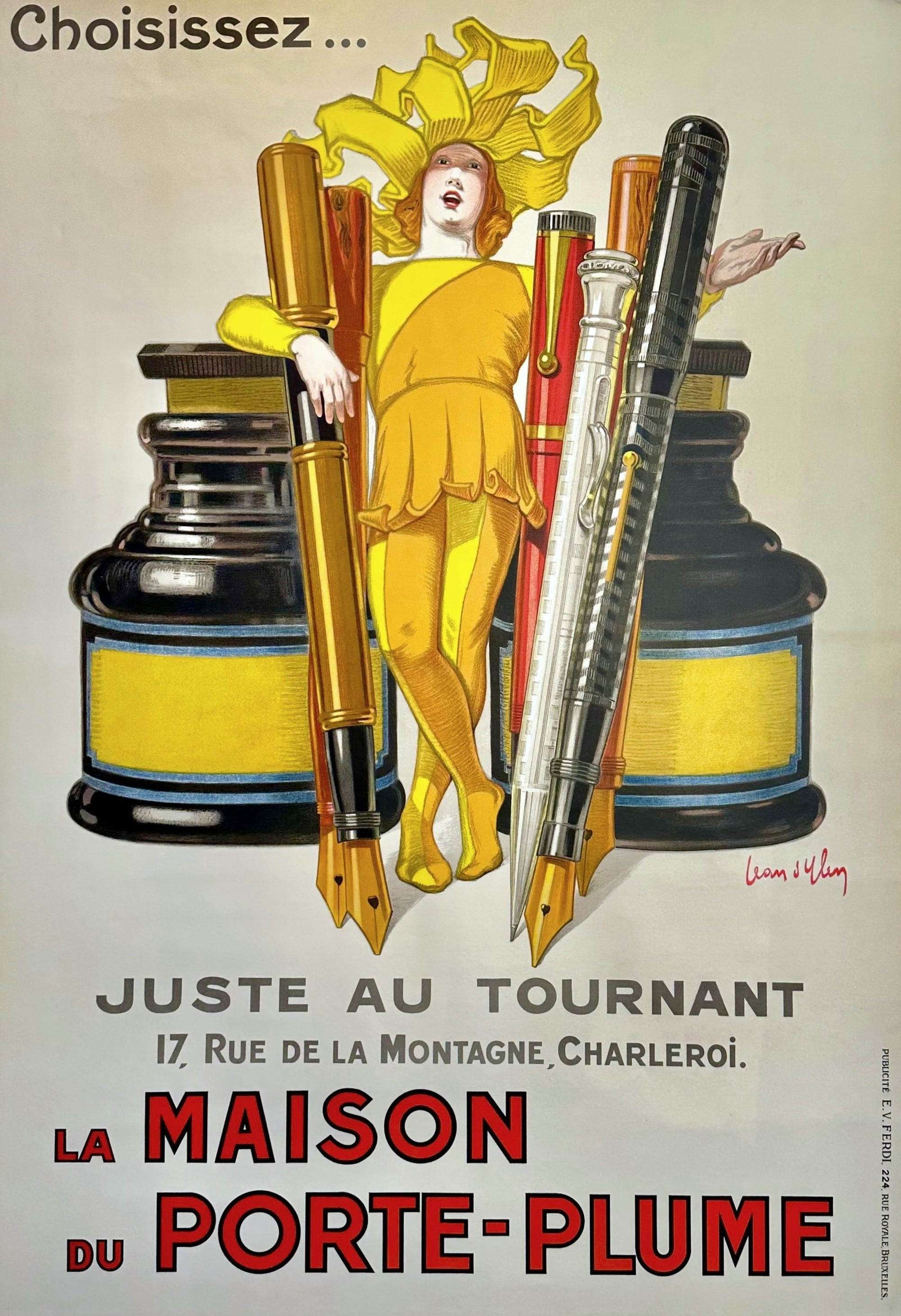 La Maison du Porte-Plume - Authentic Vintage Poster