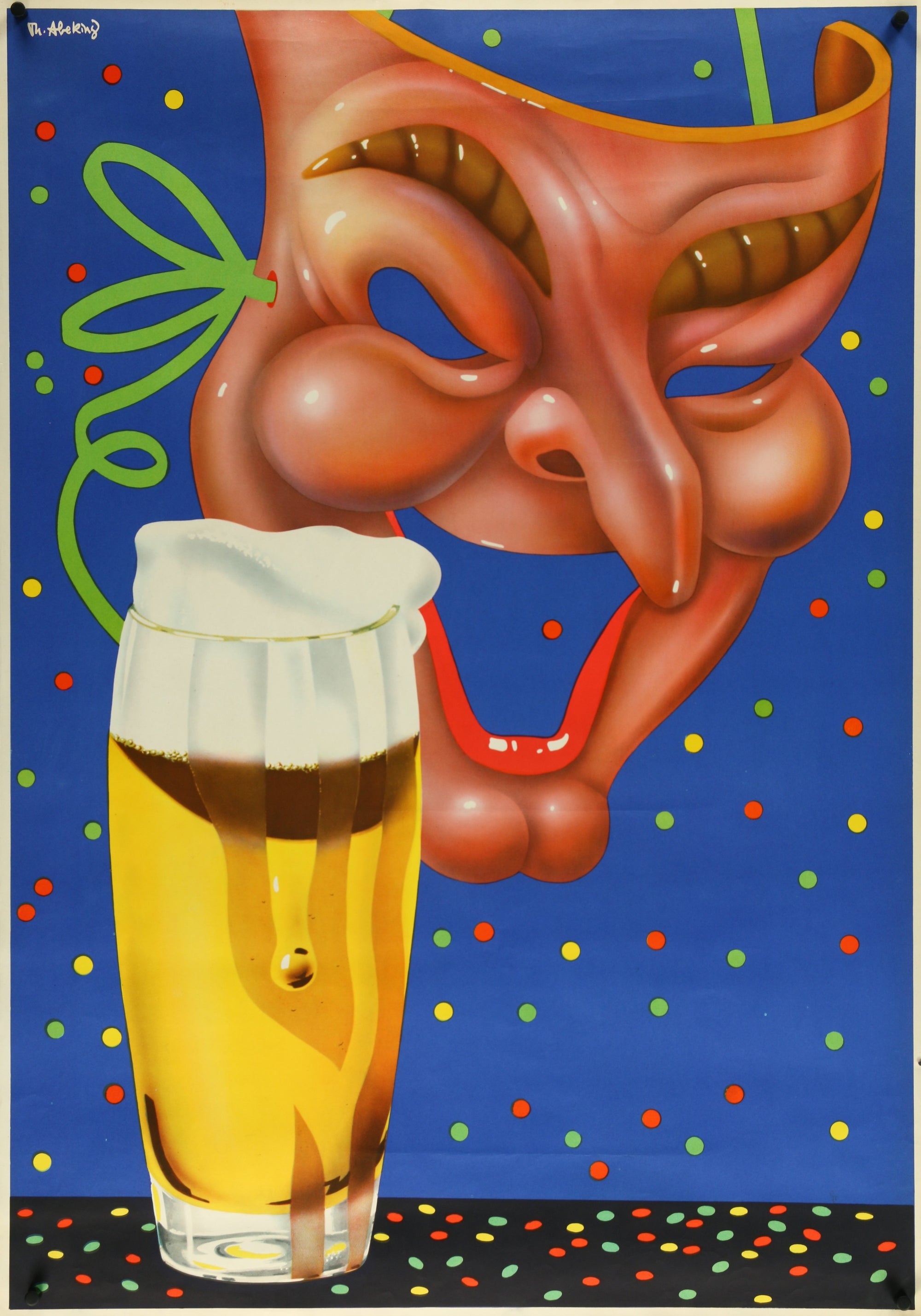 Carnival Beer Abeking - Authentic Vintage Poster