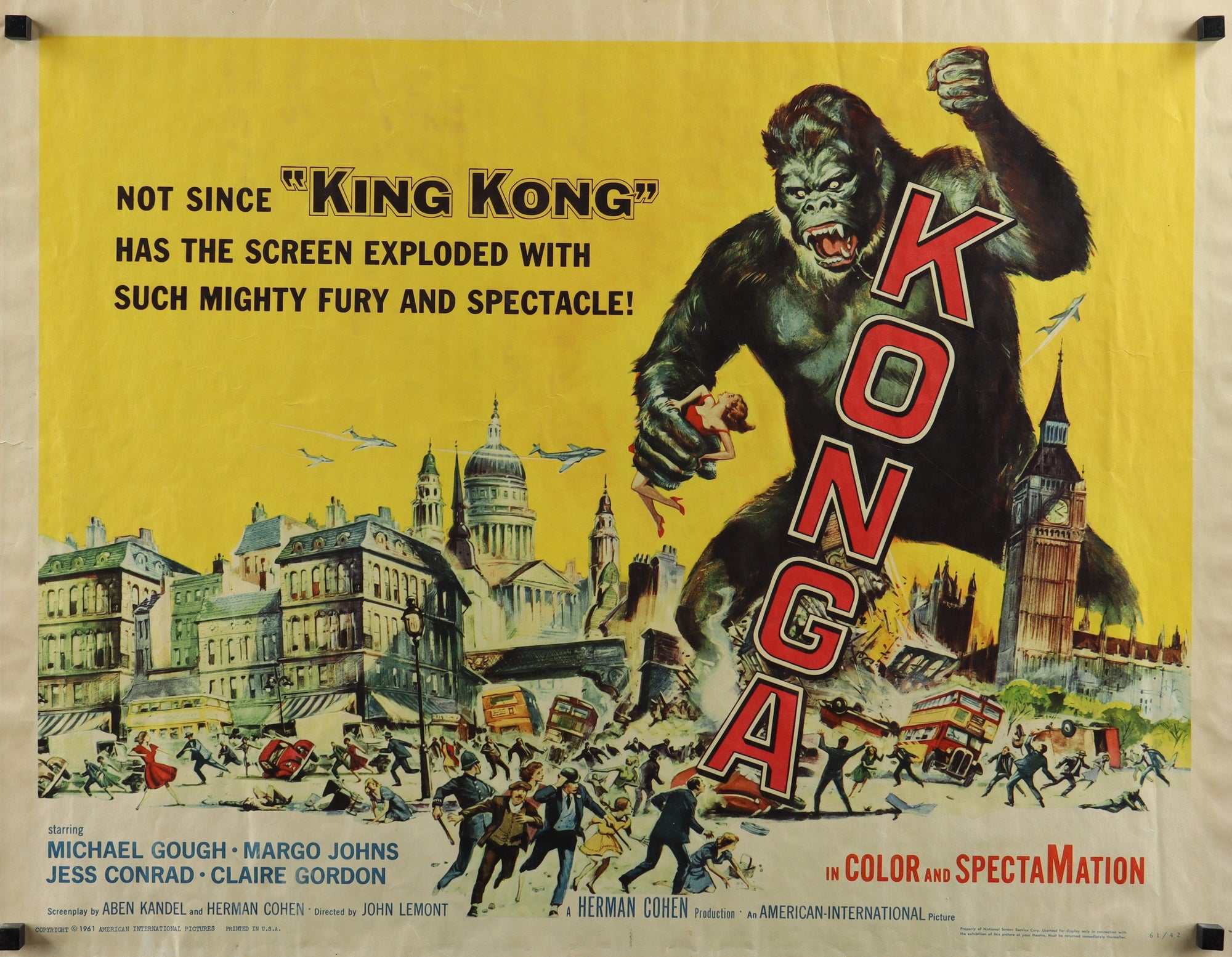 Konga- UK Release - Authentic Vintage Poster