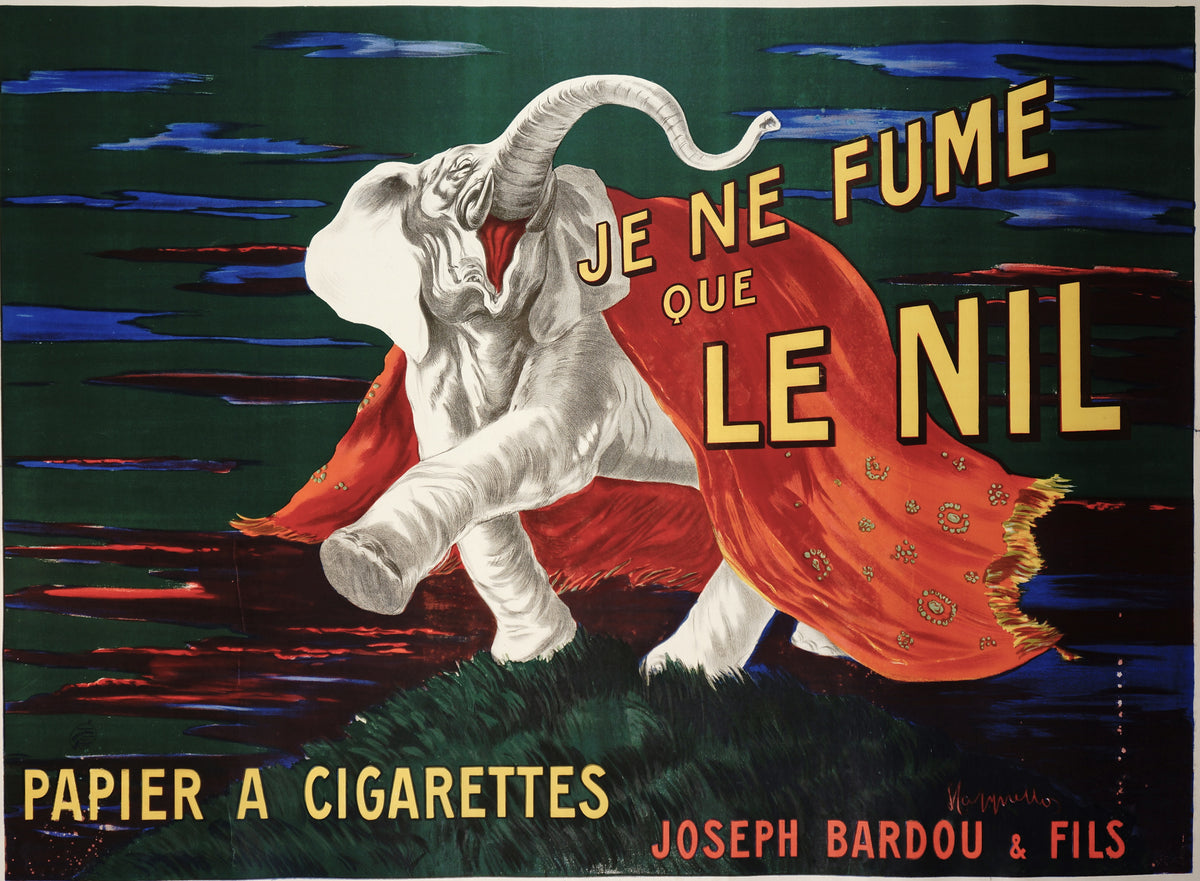 Cappiello- Je Ne Fume Que le Nil - Authentic Vintage Poster