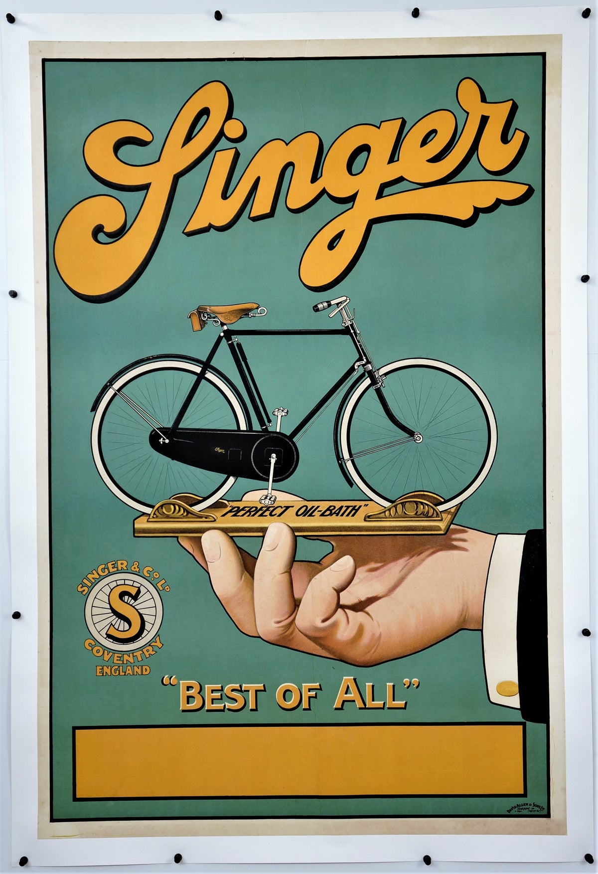 Singer &quot;Best of All&quot; - Authentic Vintage Poster