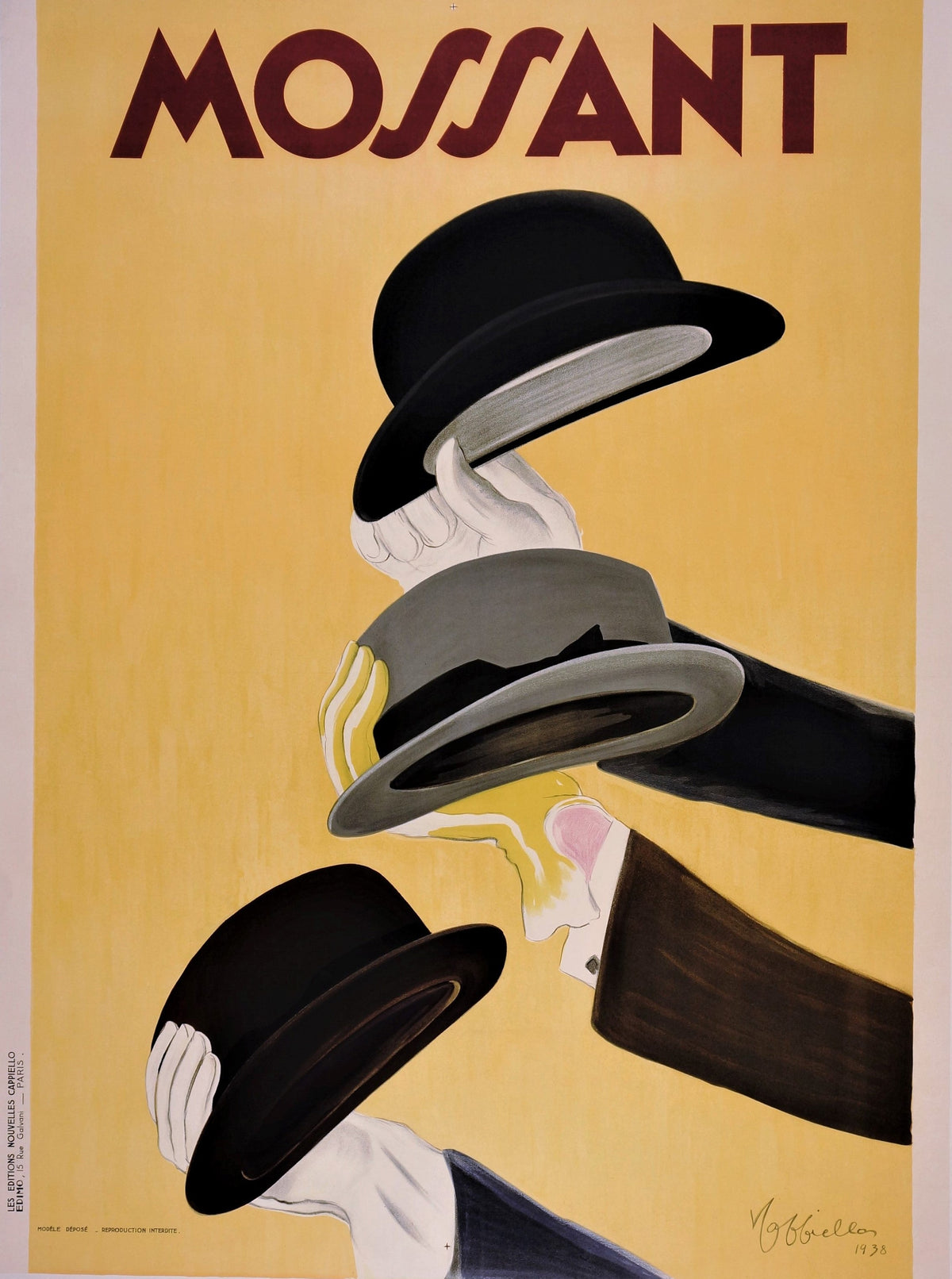 Mossant by Leonetto Cappiello - Authentic Vintage Poster