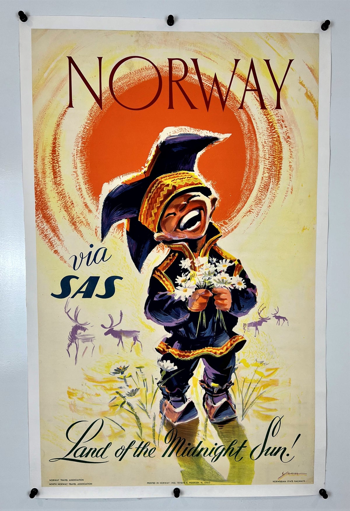 Norway - Authentic Vintage Poster