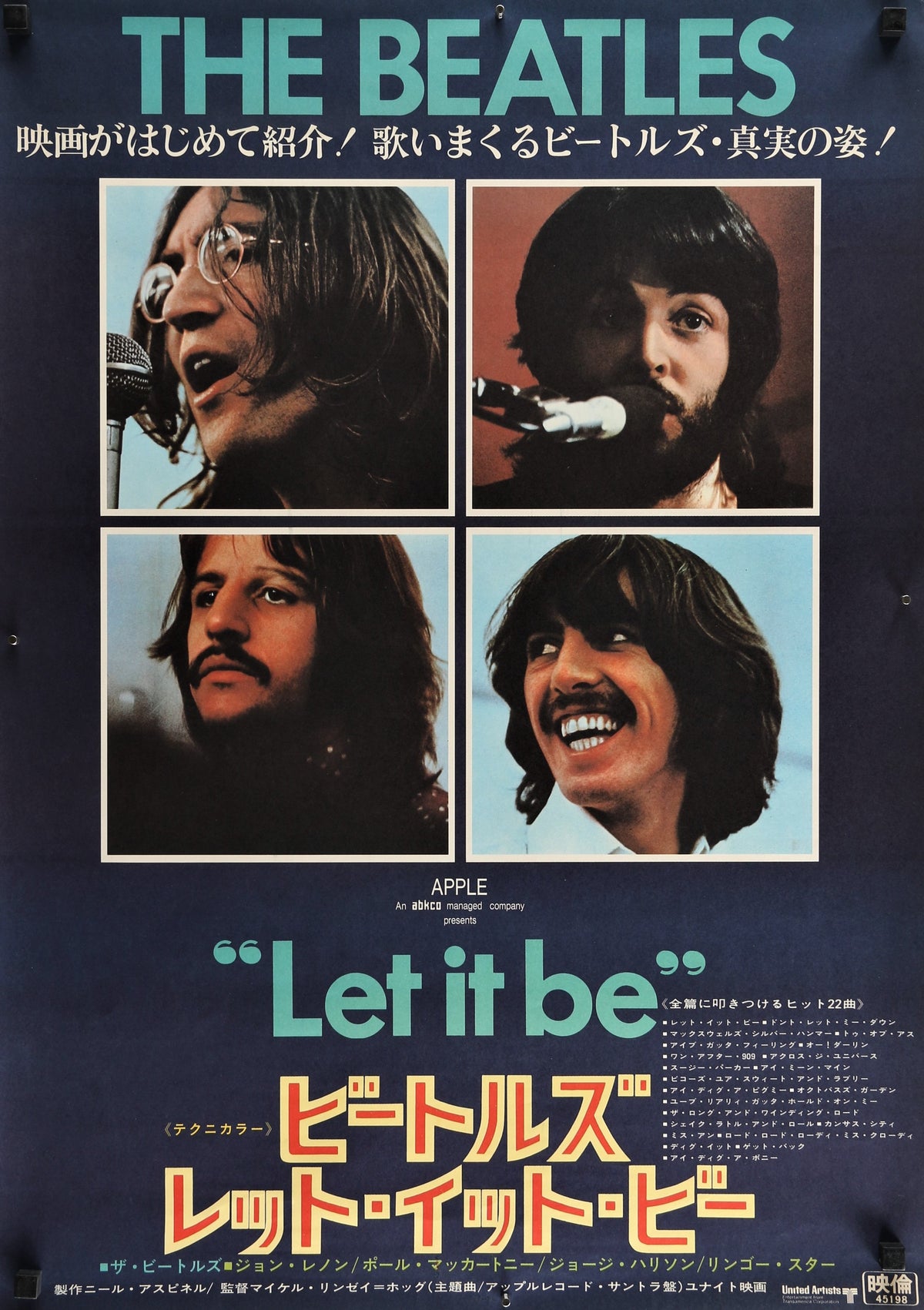Let it Be- Japanese - Authentic Vintage Poster