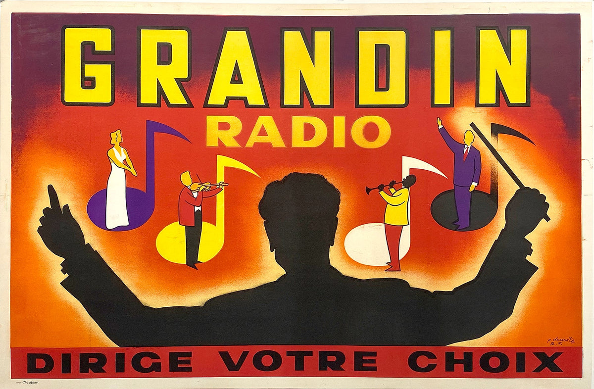 Grandin Radio - Authentic Vintage Poster