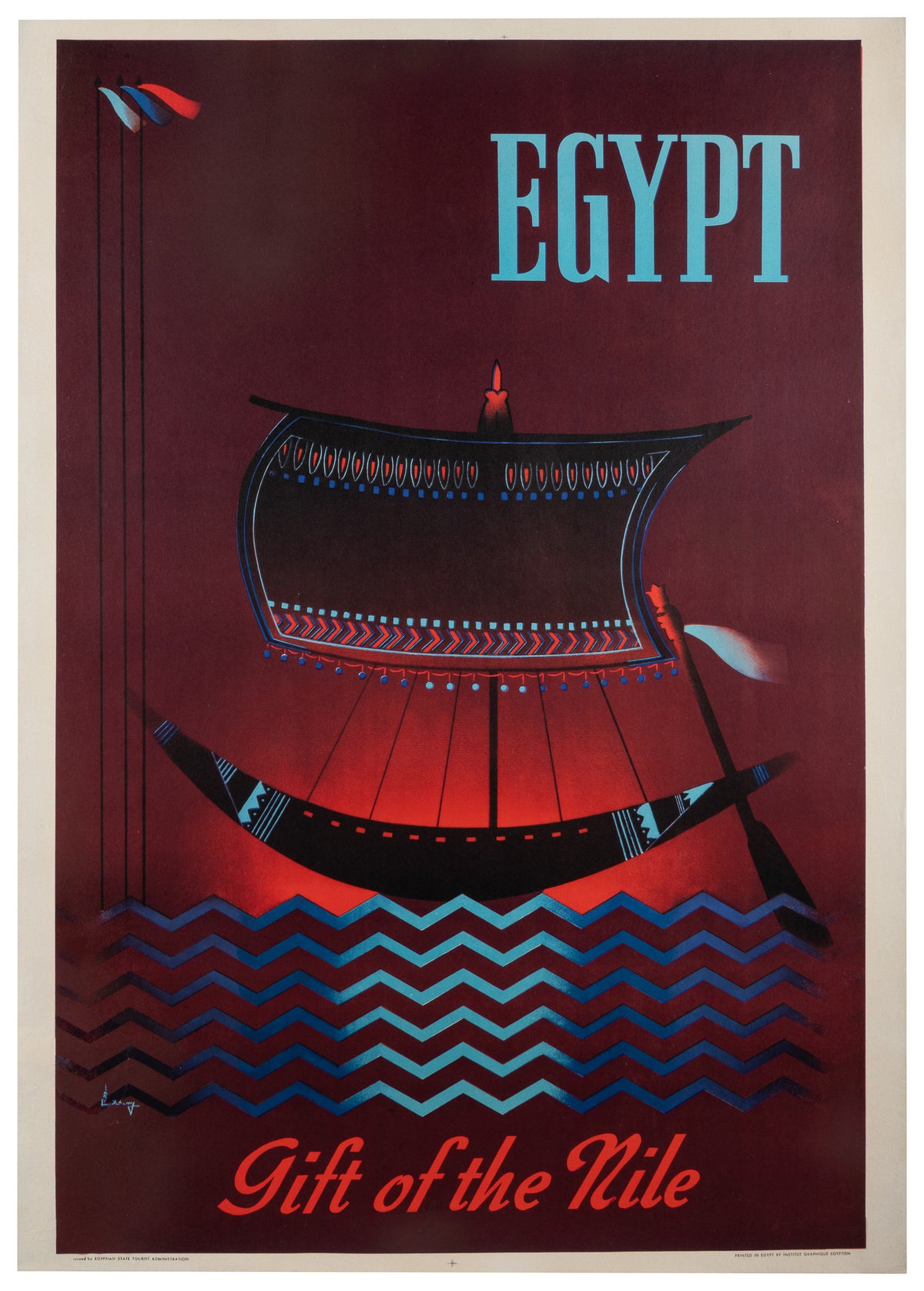 Egypt, Gift of the Nile - Original Vintage Poster