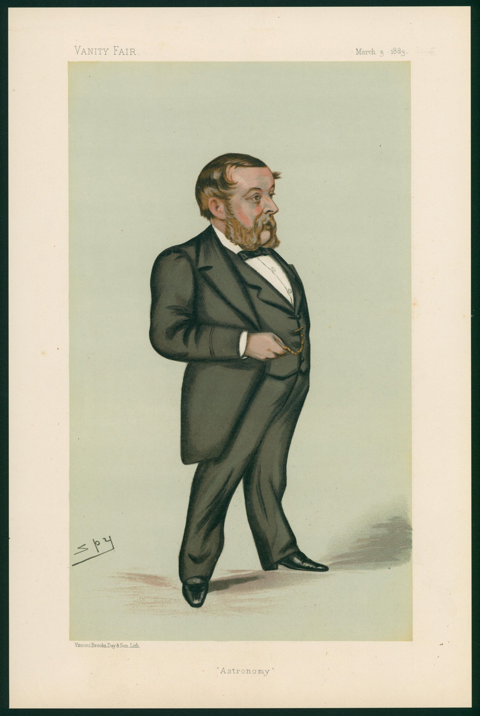 Astronomy, Men of the Day- Vanity Fair  - Original Vintage Illustration