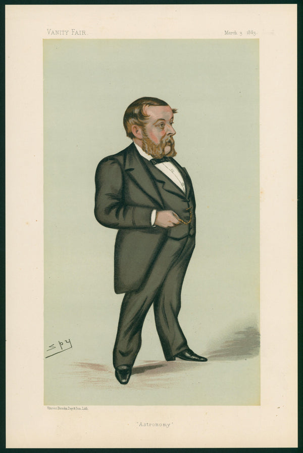 Astronomy, Men of the Day- Vanity Fair  - Original Vintage Illustration