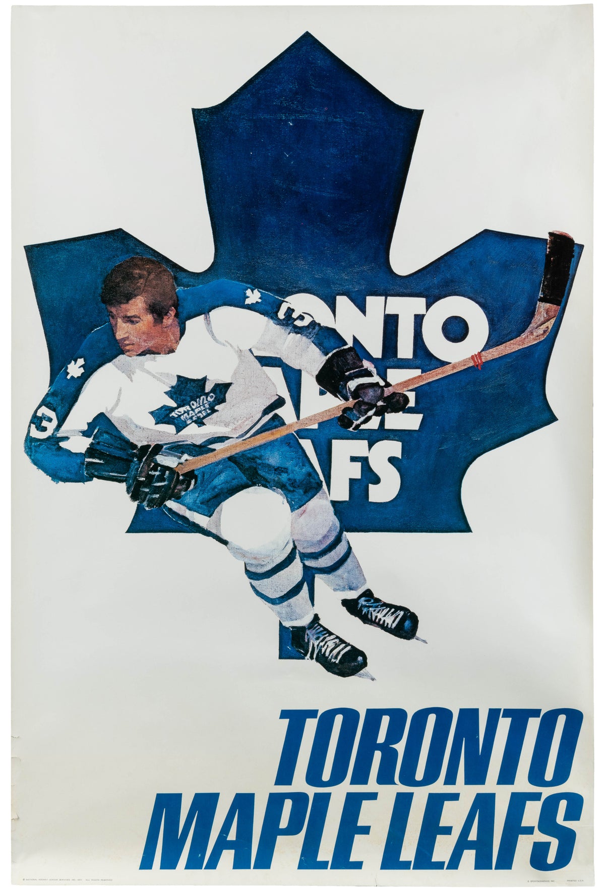 Toronto Maple Leafs, Hockey - Original Vintage Poster