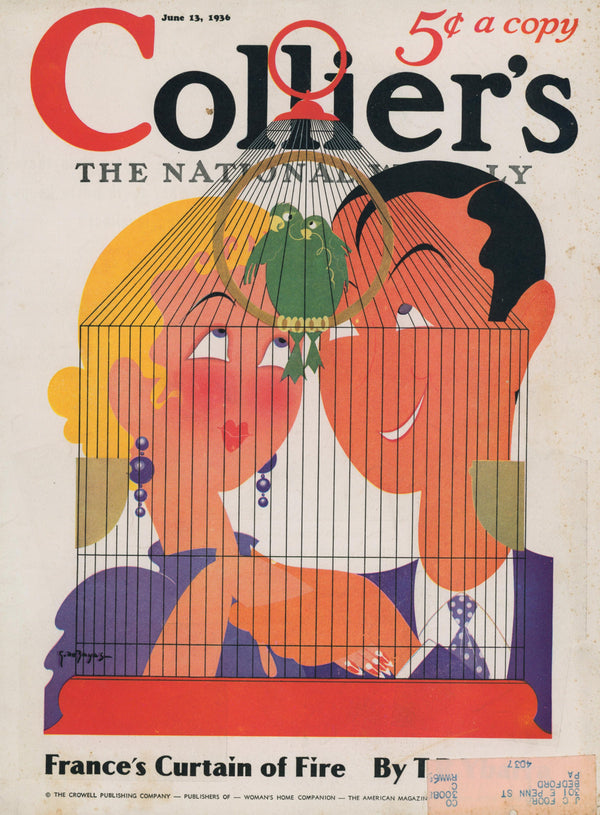 Love Birds- Collier's Magazine - Authentic Vintage Cover Art