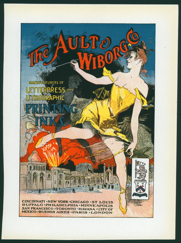Ault & Wiborg Co- Printing Ink - Authentic Vintage Vintage Ad