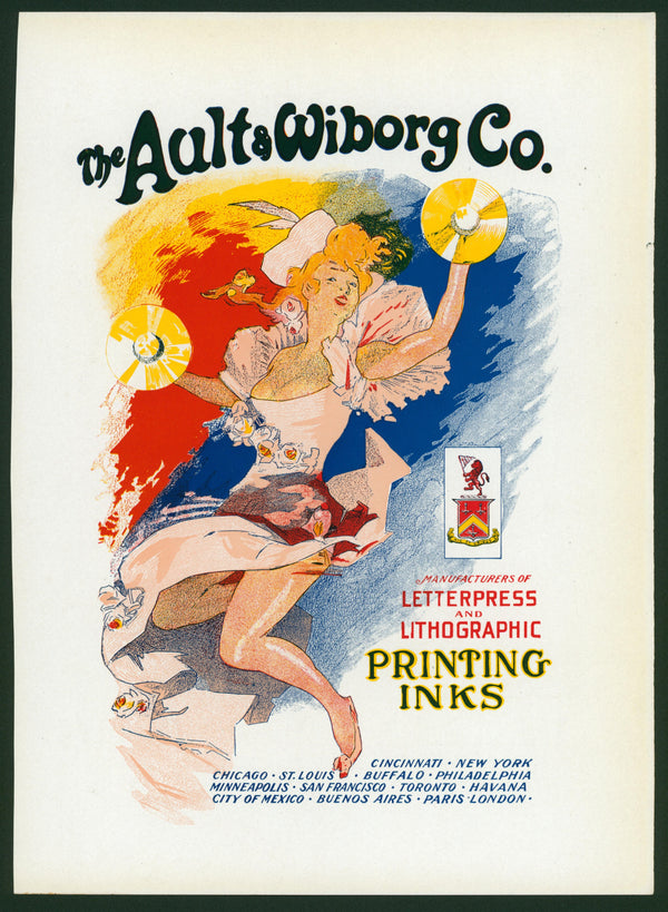 Ault & Wiborg Co- Printing Ink - Authentic Vintage Vintage Ad