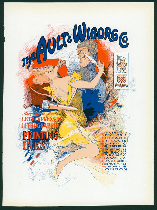 Ault & Wiborg Co- Printing Ink - Authentic Vintage Vintage Ad