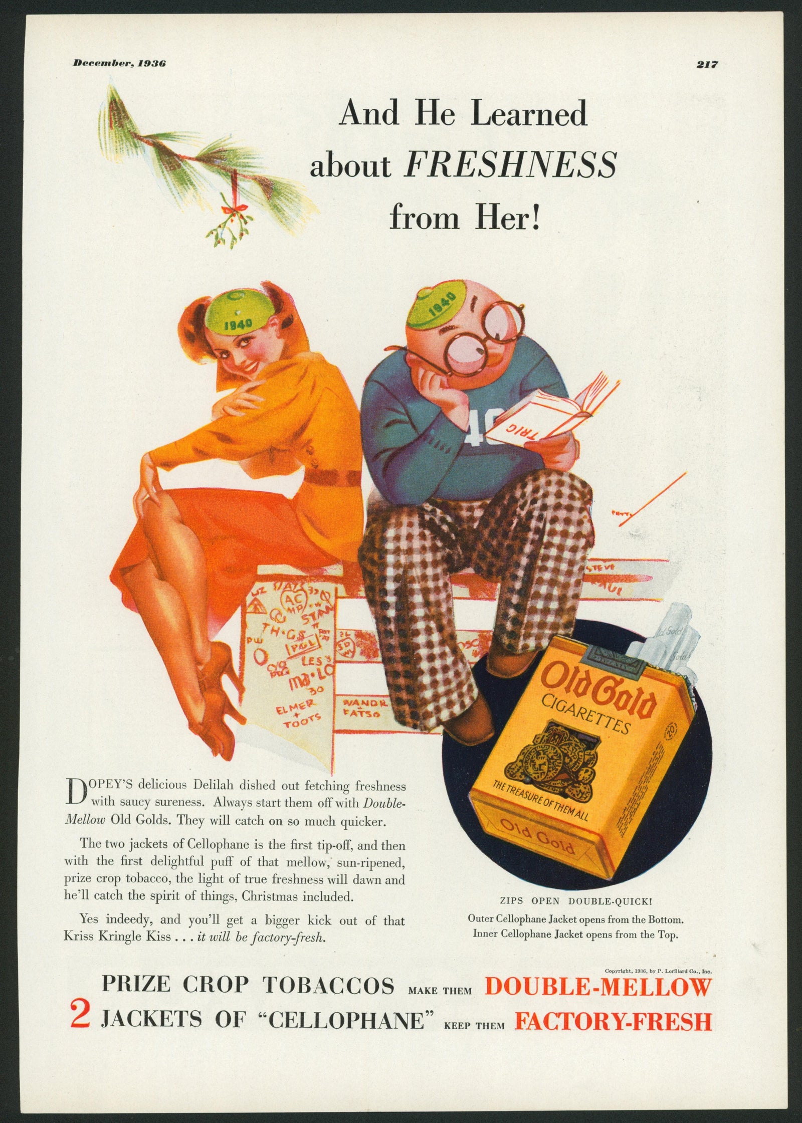 Vintage Advertising Art by George Petty- Freshness - Authentic Vintage Vintage Ad