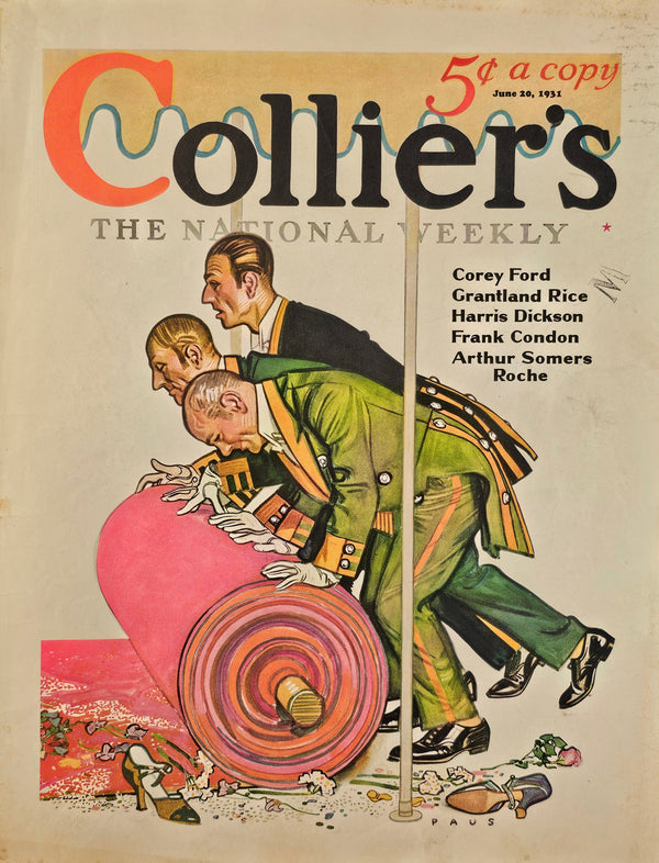National Weekly- Collier's Magazine - Authentic Vintage Cover Art