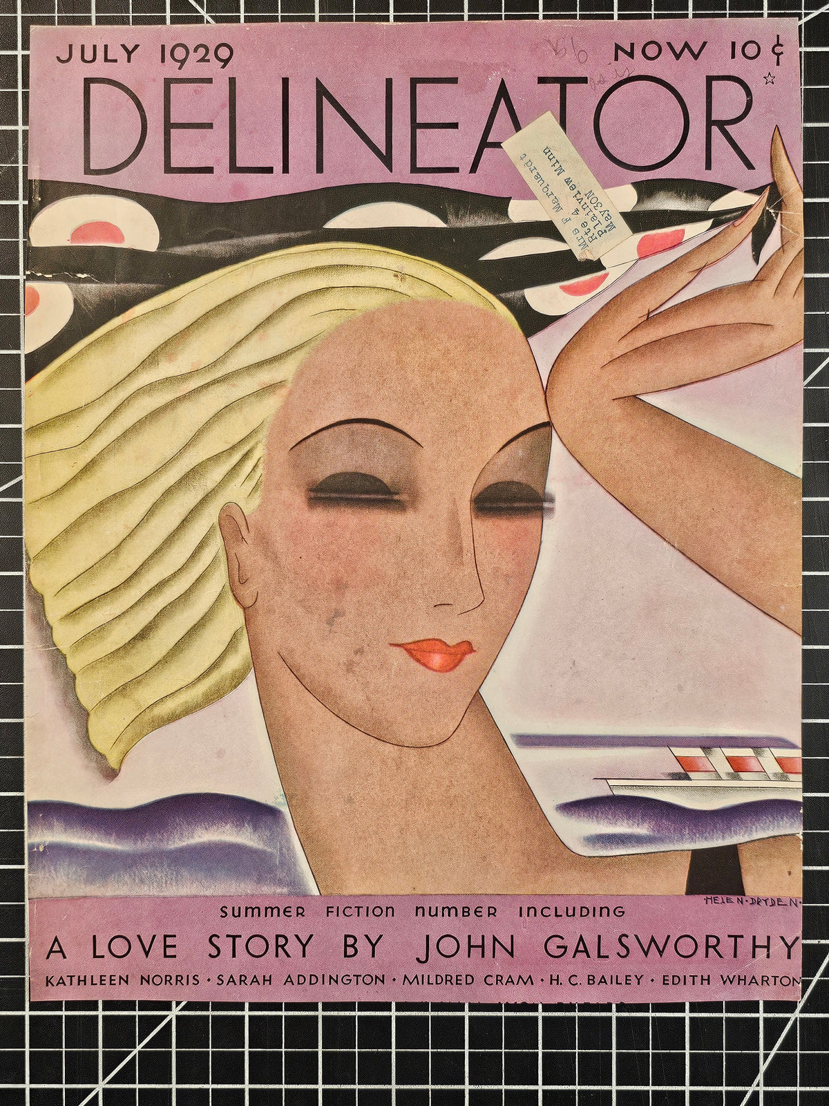 Delineator Magazine Cover, July, 1929 - Authentic Vintage Cover Art