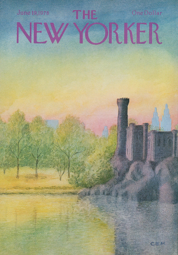 York Avenue at Sunset- The New Yorker - Authentic Vintage Cover Art