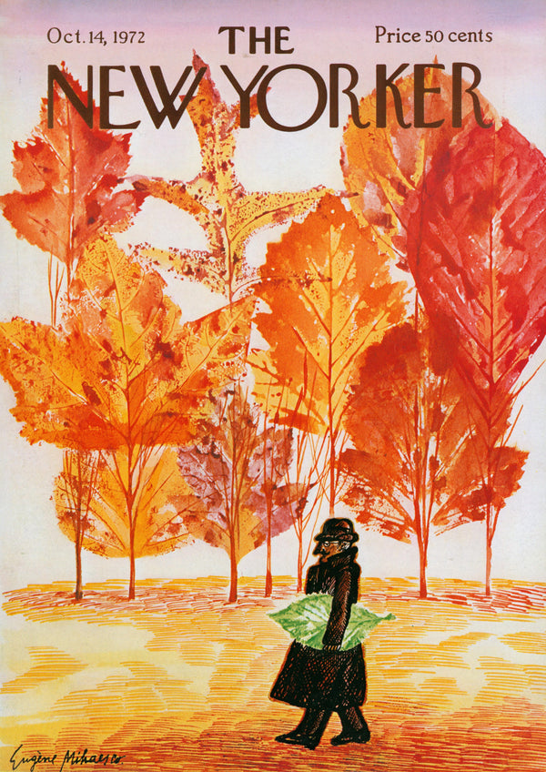 Autumn Leaves- The New Yorker - Authentic Vintage Cover Art