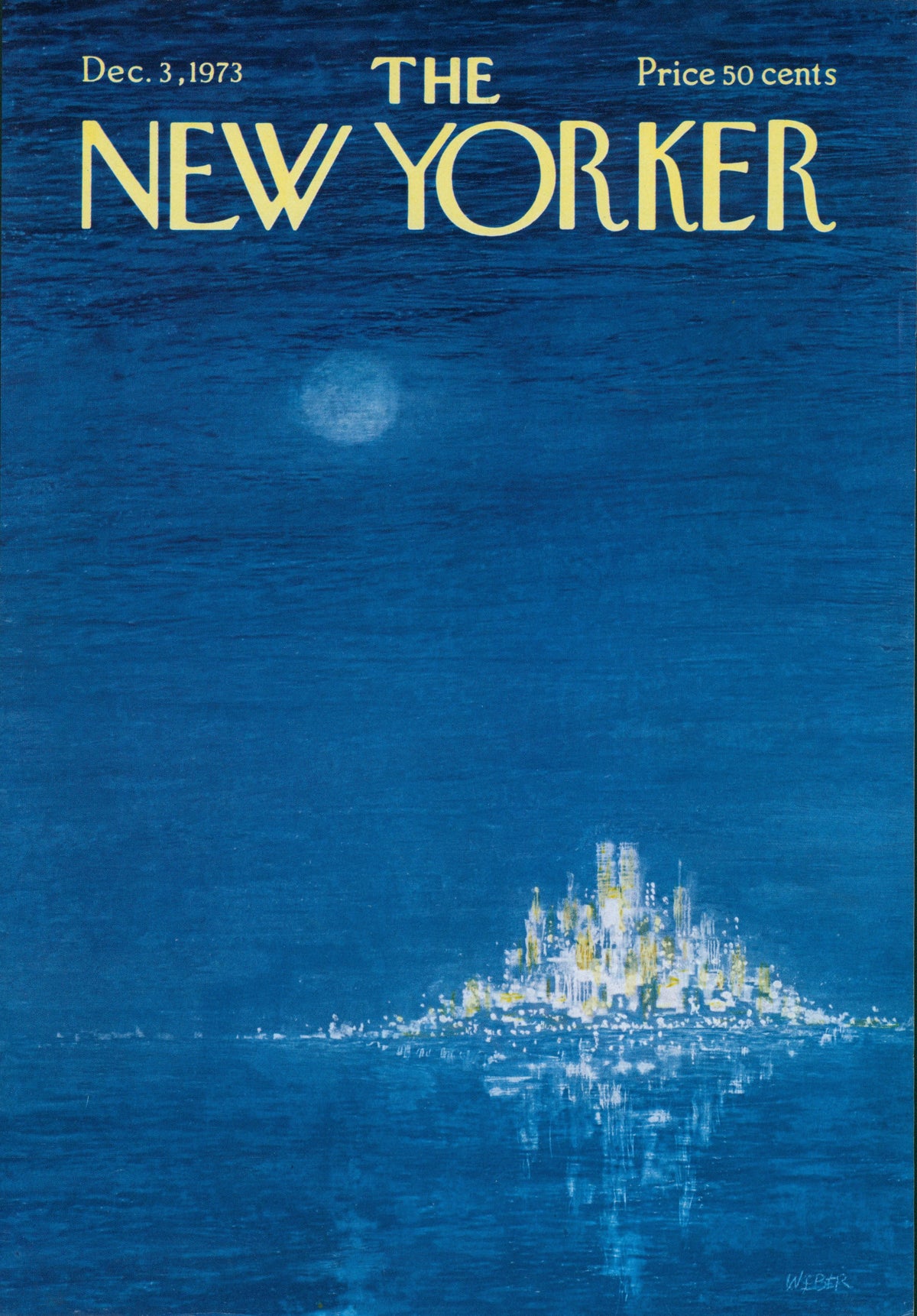 Starry Night- The New Yorker - Authentic Vintage Cover Art
