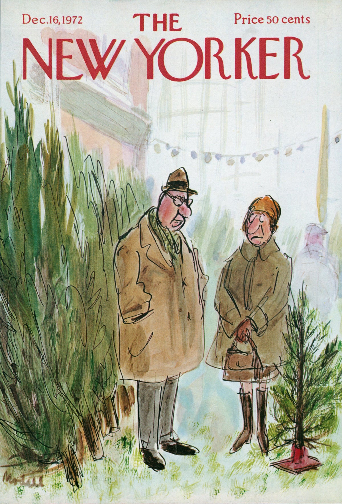 Our Little Tree- The New Yorker - Authentic Vintage Cover Art