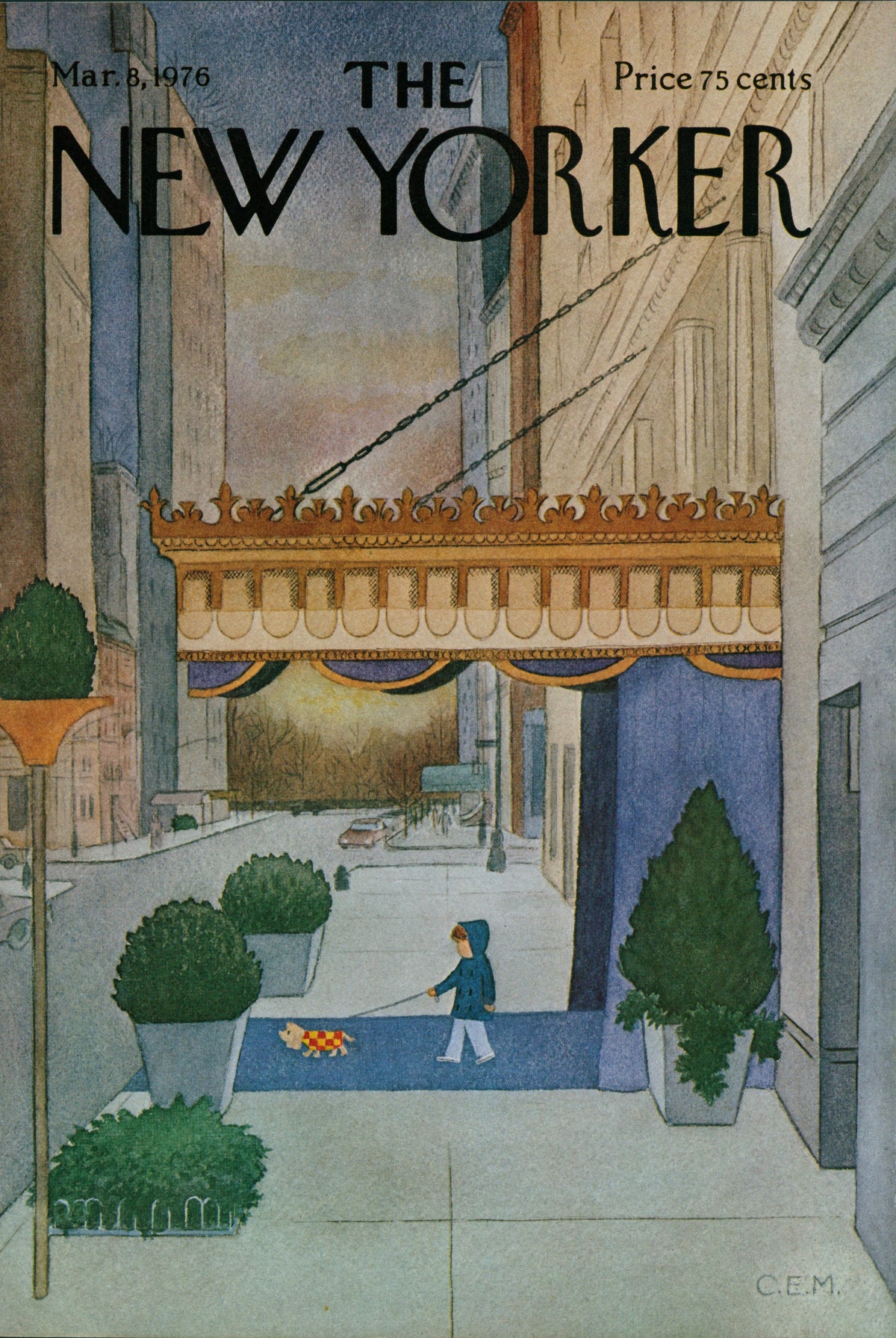 City Dog- The New Yorker - Authentic Vintage Cover Art