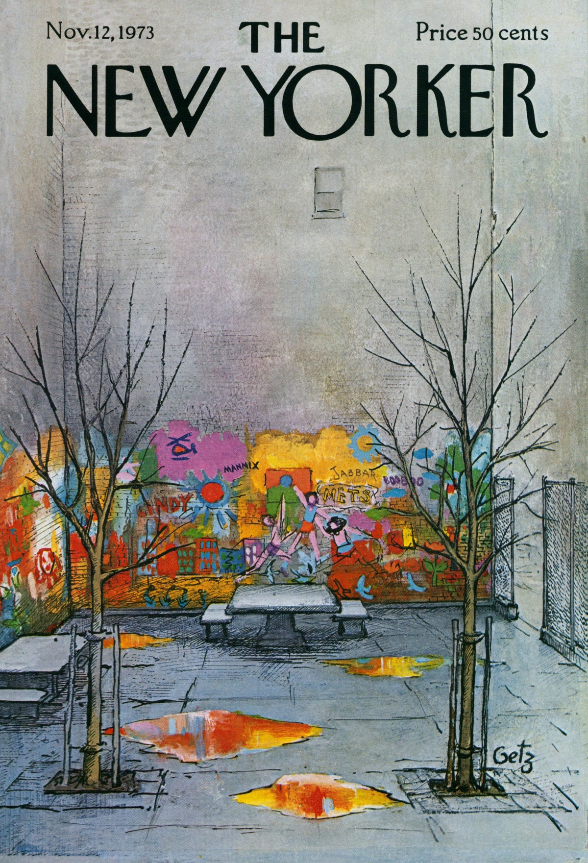 Park Pals- The New Yorker - Authentic Vintage Cover Art