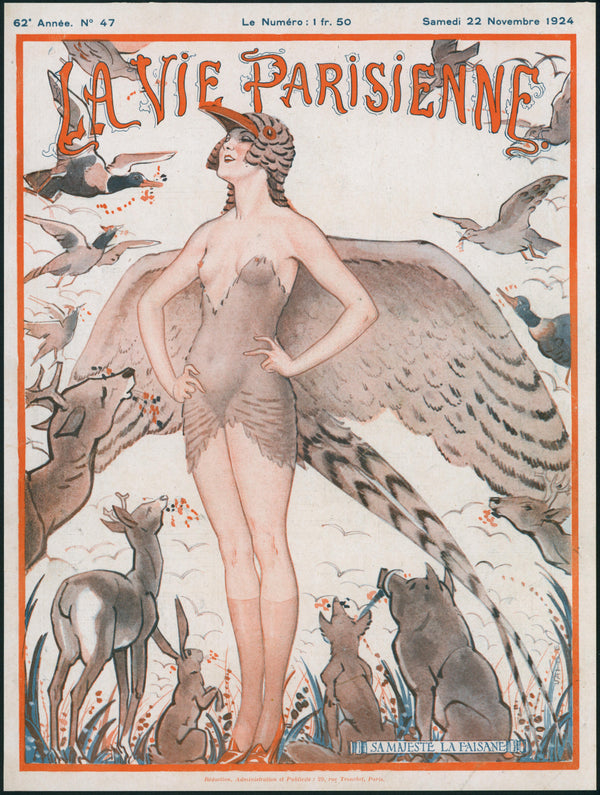 Birds of Desire- La Vie Parisenne - Authentic Vintage Cover Art