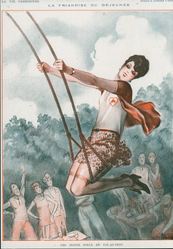 A Lunchtime Treat- La Vie Parisienne - Authentic Vintage Illustration