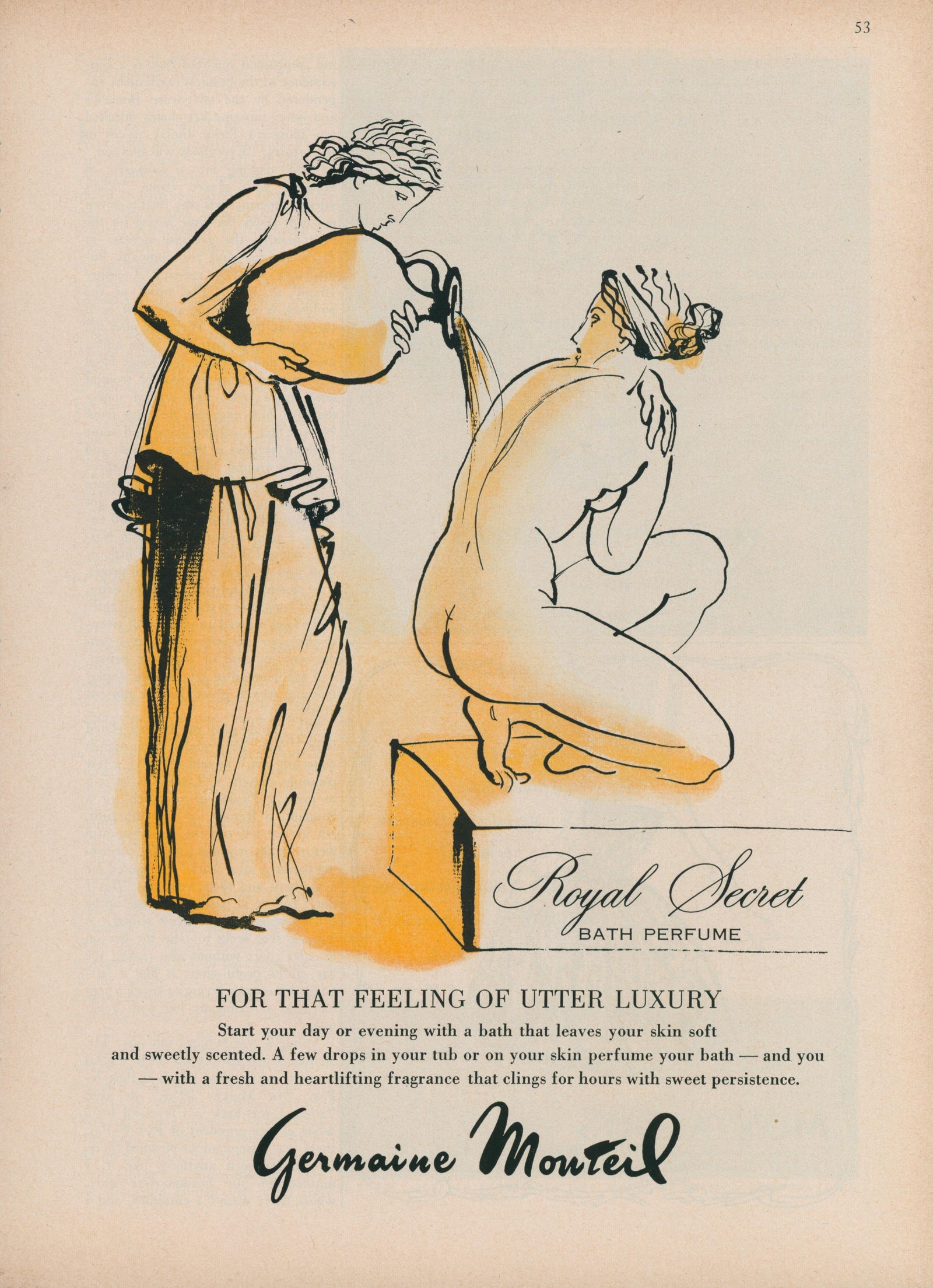 Royal Secret Perfume - Authentic Vintage Vintage Ad