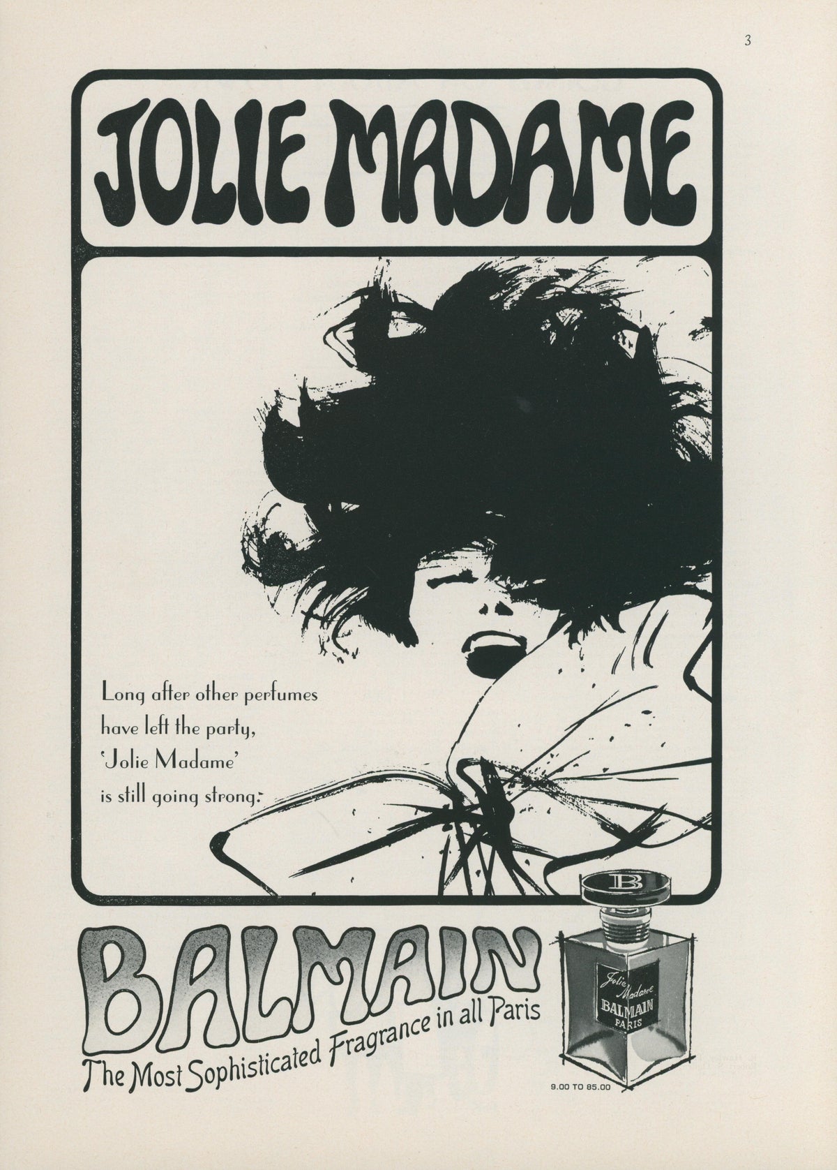 Balmain Perfume - Authentic Vintage Vintage Ad