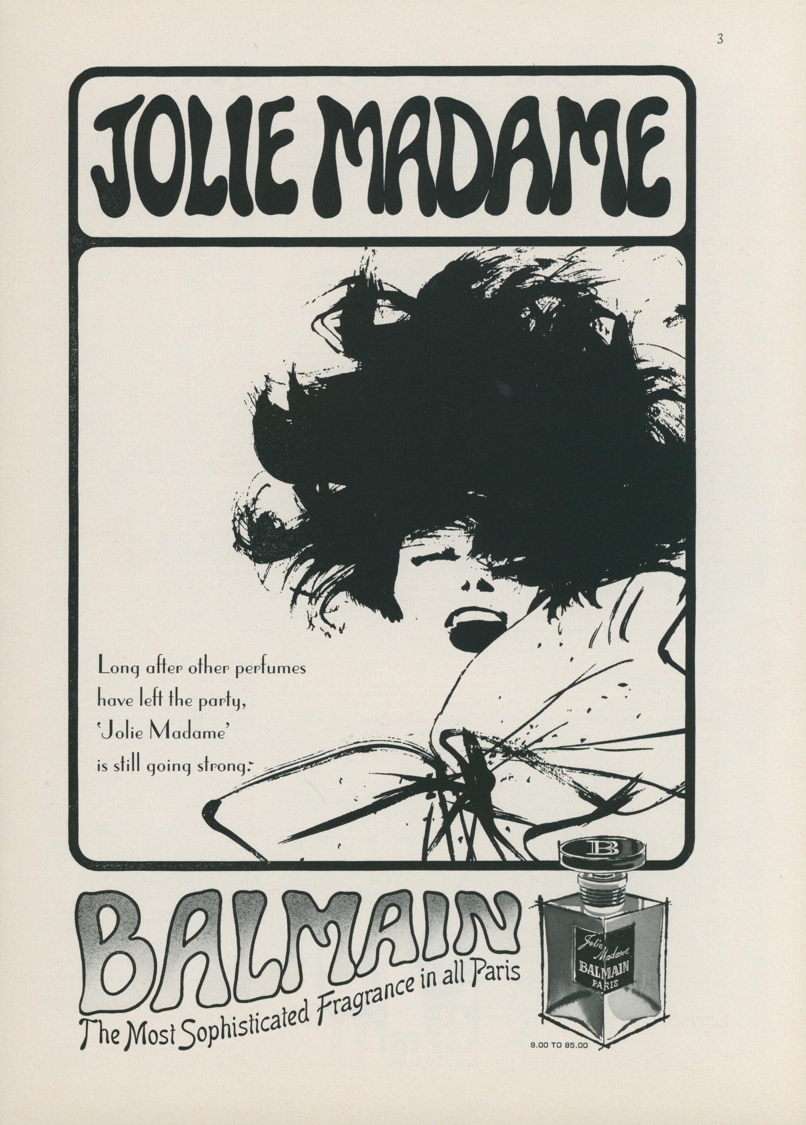 Balmain Perfume - Authentic Vintage Vintage Ad