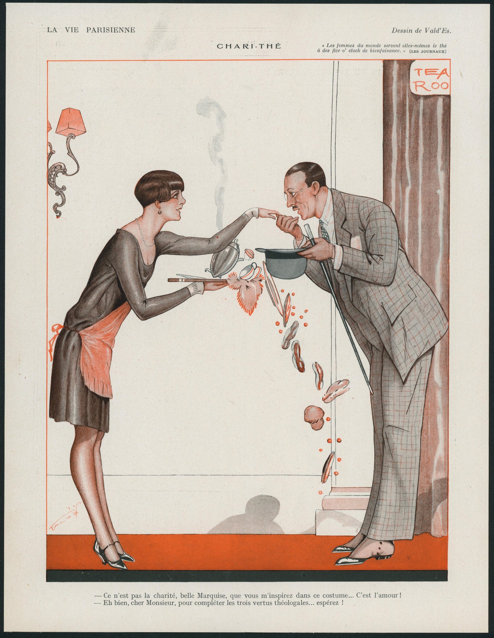 Spoonful of Charm- La Vie Parisienne - Authentic Vintage Illustration