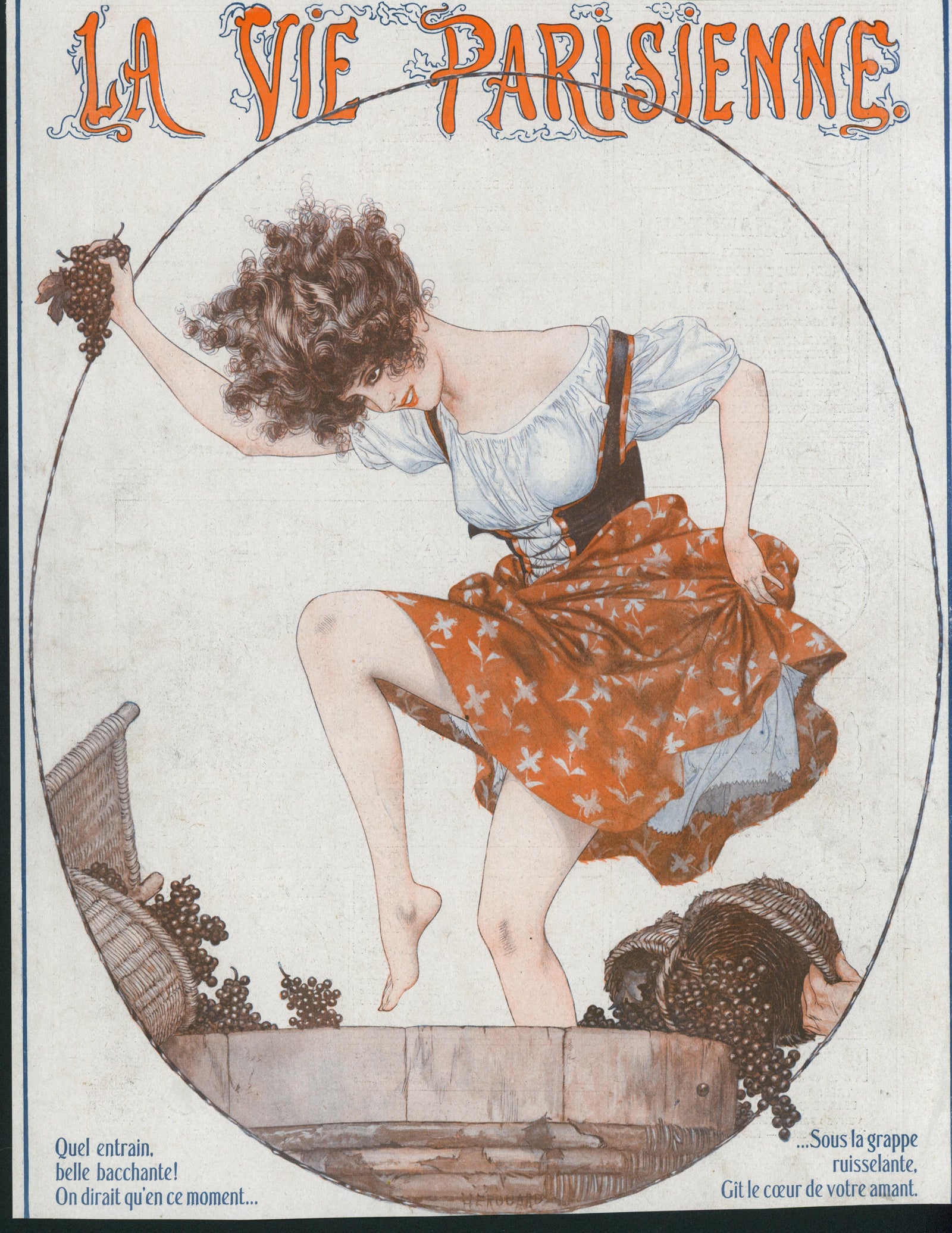 Love, Crushed and Bottled- La Vie Parisienne - Authentic Vintage Cover Art