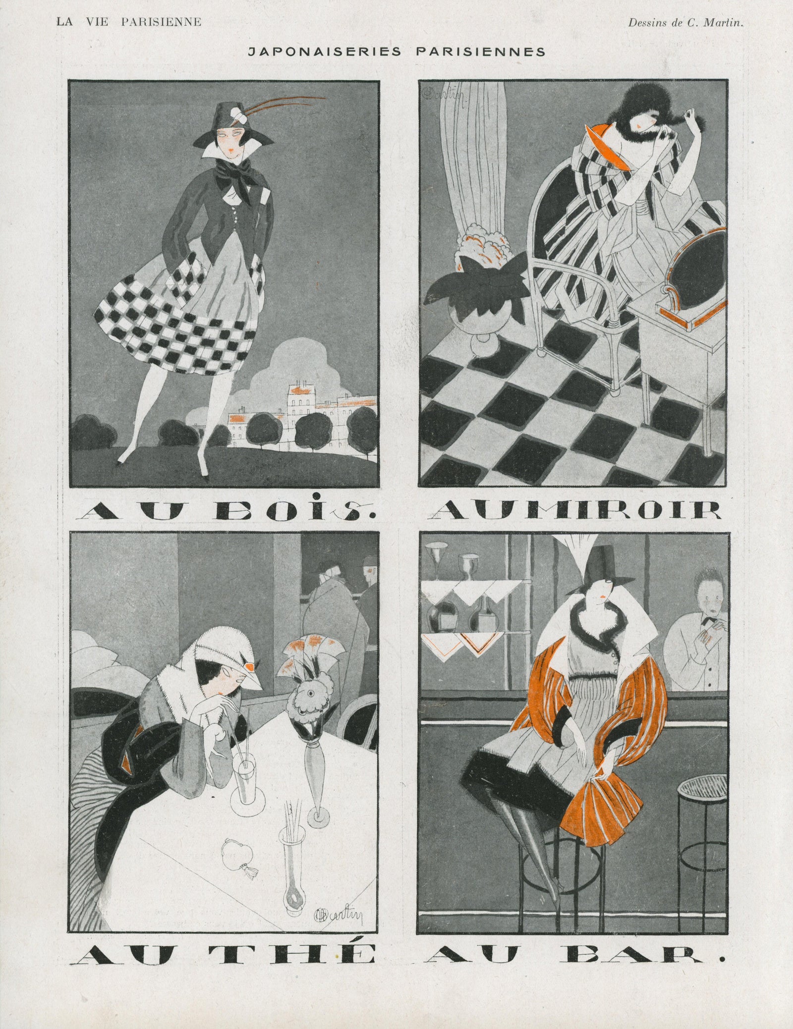 Japanese Treasures- La Vie Parisienne - Authentic Vintage Illustration