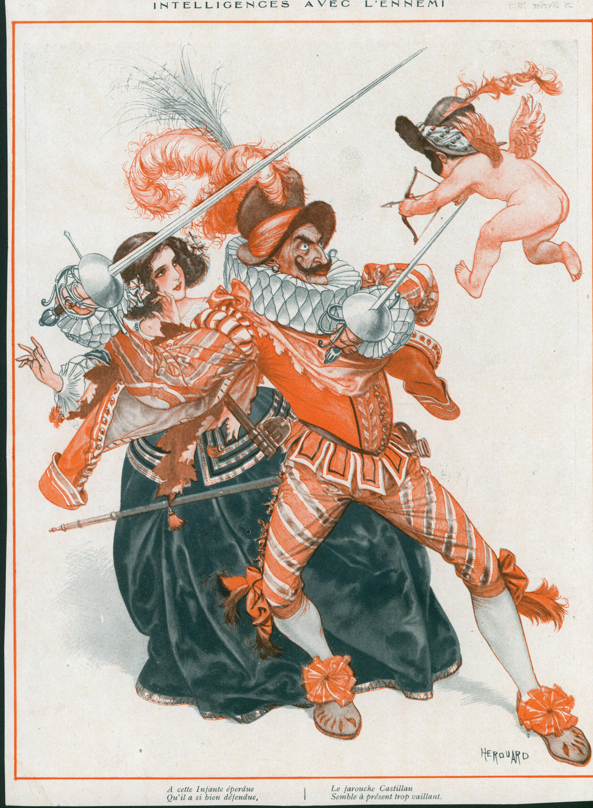 Enemy Intelligence- La Vie Parisienne - Authentic Vintage Illustration