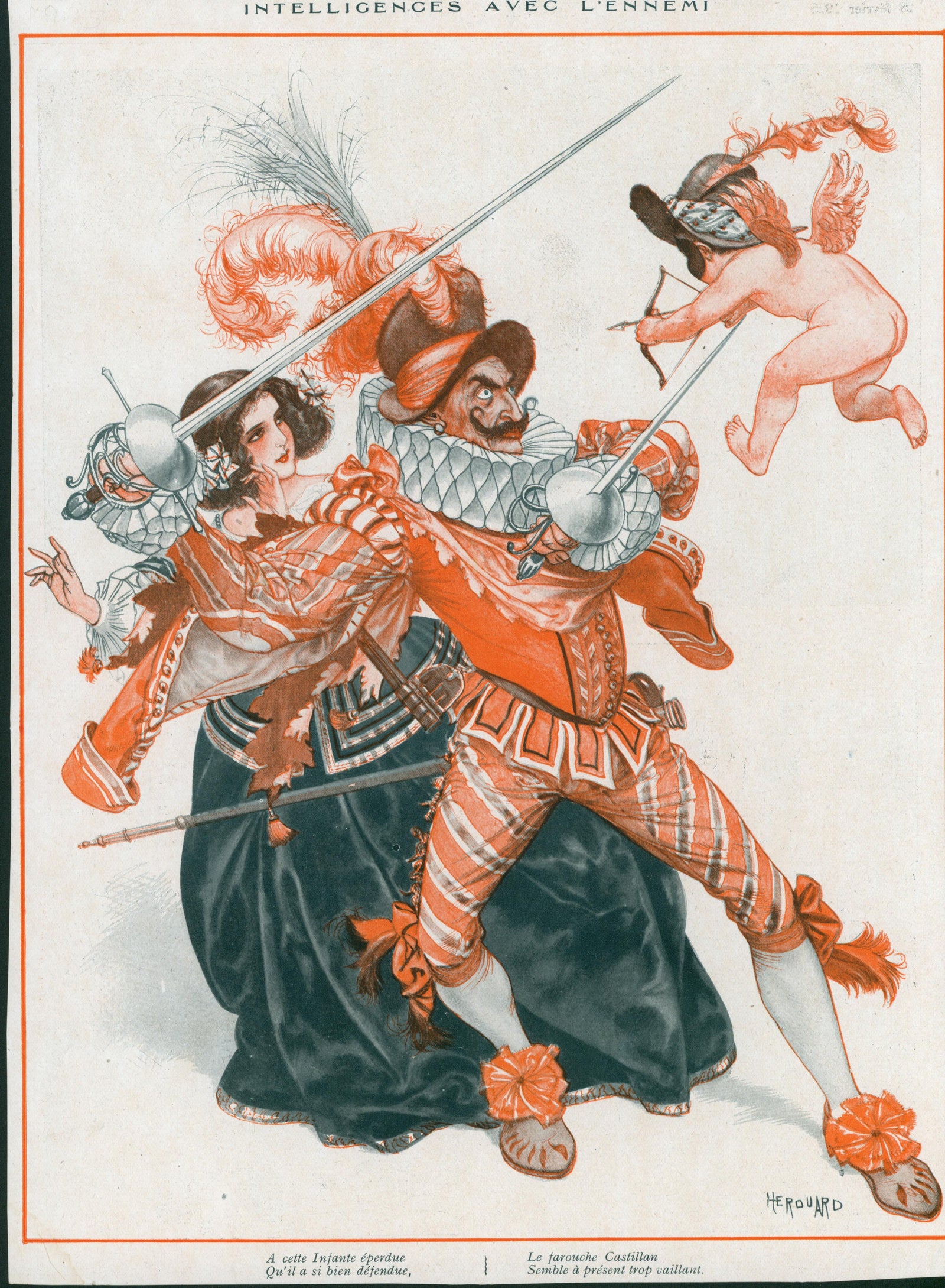 Enemy Intelligence- La Vie Parisienne - Authentic Vintage Illustration