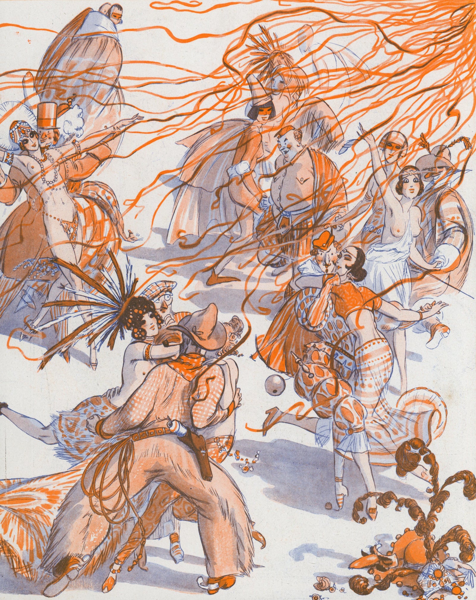 Parisian Affairs- La Vie Parisienne - Authentic Vintage Illustration