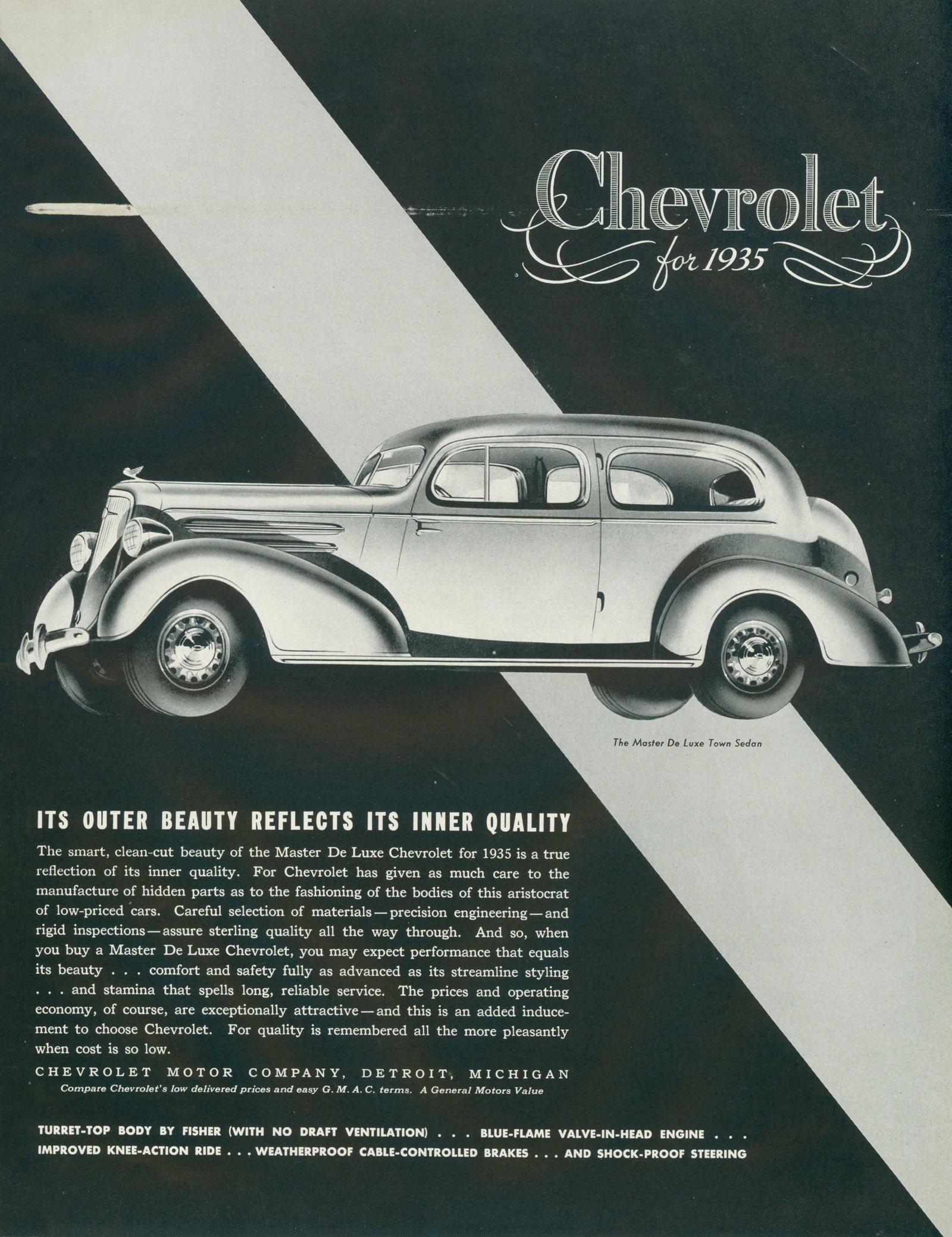 Chevrolet for 1935 - Original Vintage Ad: