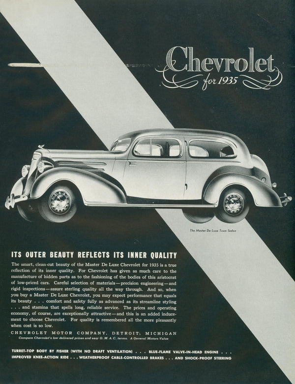 Chevrolet for 1935 - Original Vintage Ad: