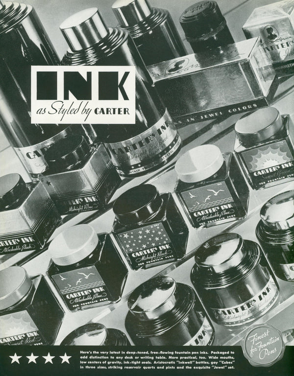 Carter Ink, Vintage Ad - Original Vintage Ad: