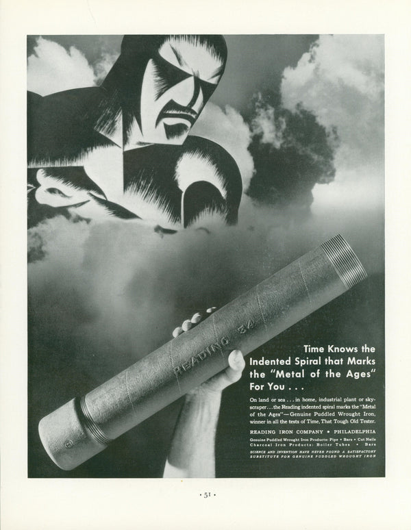 Reading Iron Company - Original Vintage Ad: